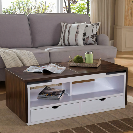 Table Unit Brown & WHite - 100 x 50 x 40 cm | TA48
