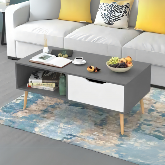 Table Unit Grey & White - 100 x 50 x 40 cm | TA49