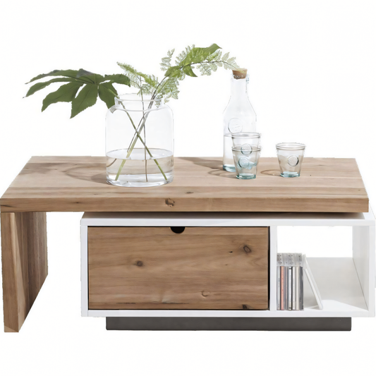 Table Unit Wooden & White - 100 x 50 x 40 cm | TA51