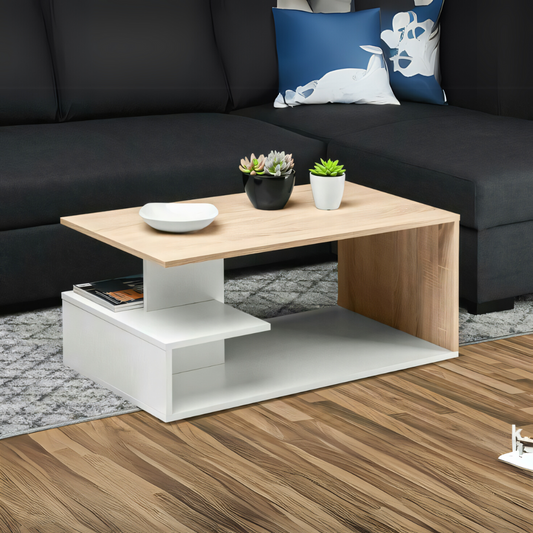 Table Unit Wooden & White - 100 x 50 x 40 cm | TA52