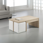Table Unit Wooden & White - 120 x 60 x 45 cm | TA62