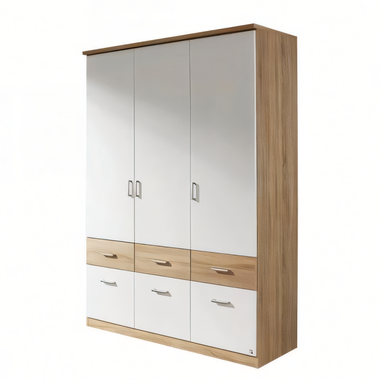 Wardrobe Wooden & White - 160 x 50 x 200 cm | WD51