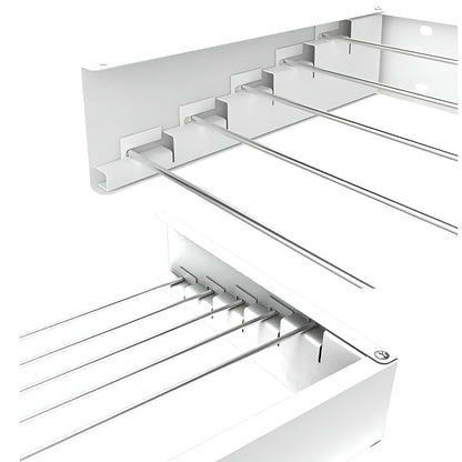 Metal shelf bracket on a white background