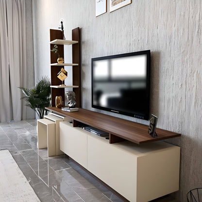 Tv Unit Beige & Brown - 200 x 40 x 50 cm | TV110