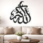 Decorative wall art with Arabic calligraphy in a living room setting.