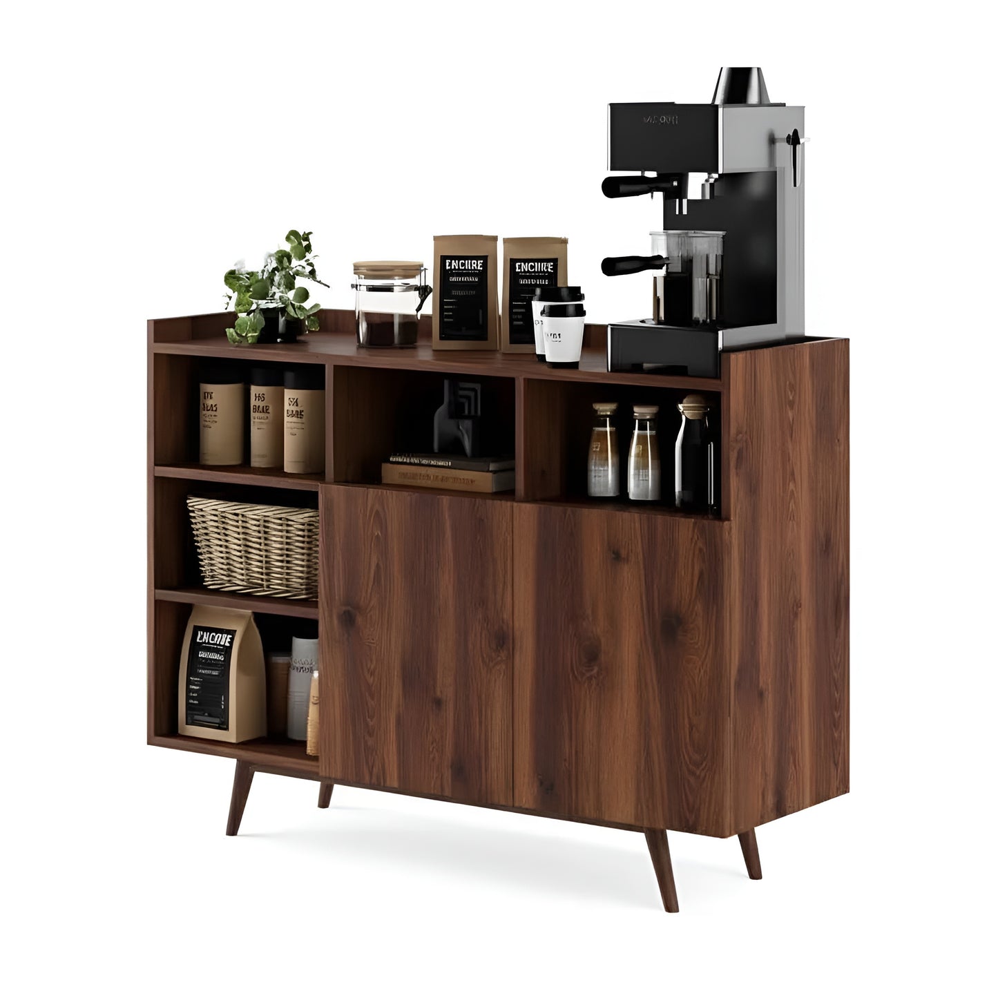 ركن القهوة براون - 100 × 90 × 40 سم | Cc13