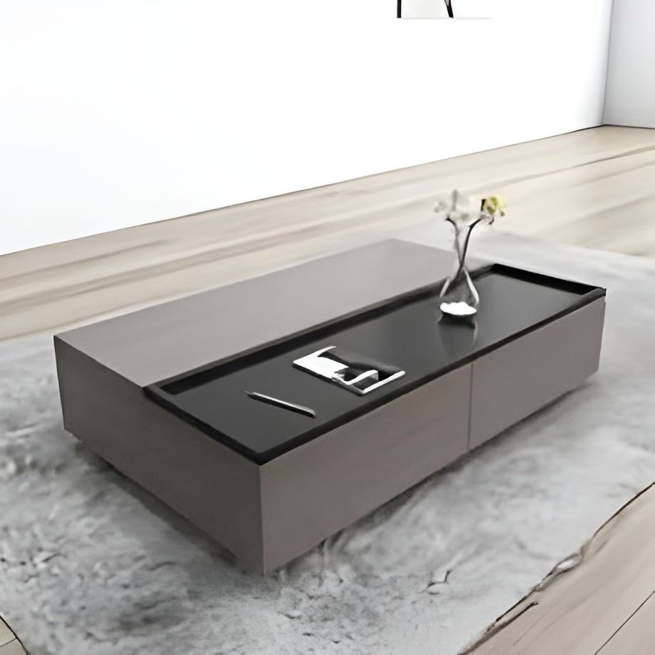 طقم غرفة معيشة أسود ورمادي - ٢٤٠ × ٤٠ × ٤٠ سم | المجموعة ٢ 