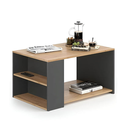 Table Unit Wooden & Black - 80 x 60 x 40 cm | TA67