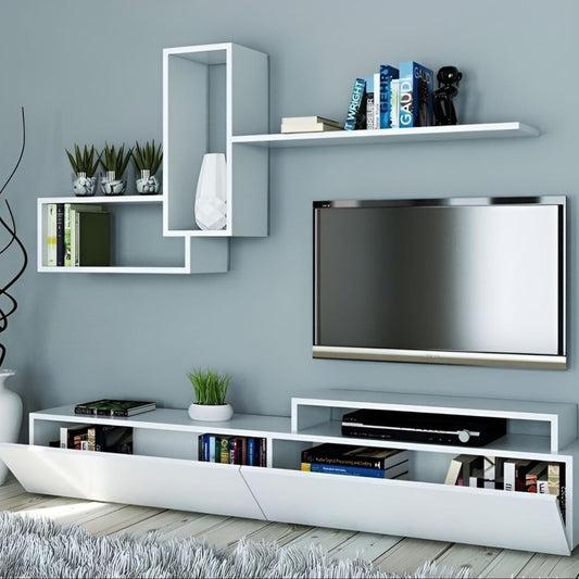 Tv Unit White - 160 x 40 x 40 cm | TV69