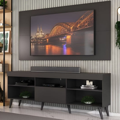 Tv Unit Black - 160 x 40 x 40 cm | TV98