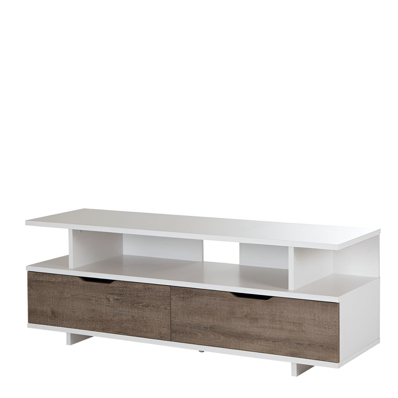 Tv Unit White & Wooden - 140 x 40 x 40 cm | TV42