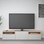 Tv Unit White & Wooden - 160 x 40 x 40 cm | TV59