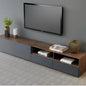 Tv Unit Black & Wooden - 180 x 40 x 40 cm | TV36