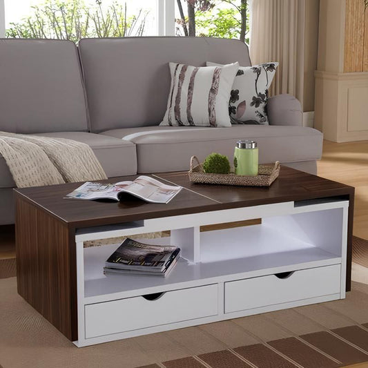 Table Unit Brown & WHite - 100 x 50 x 40 cm | TA48