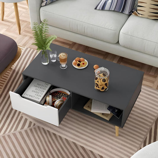 Table Unit Grey & White - 100 x 50 x 40 cm | TA49