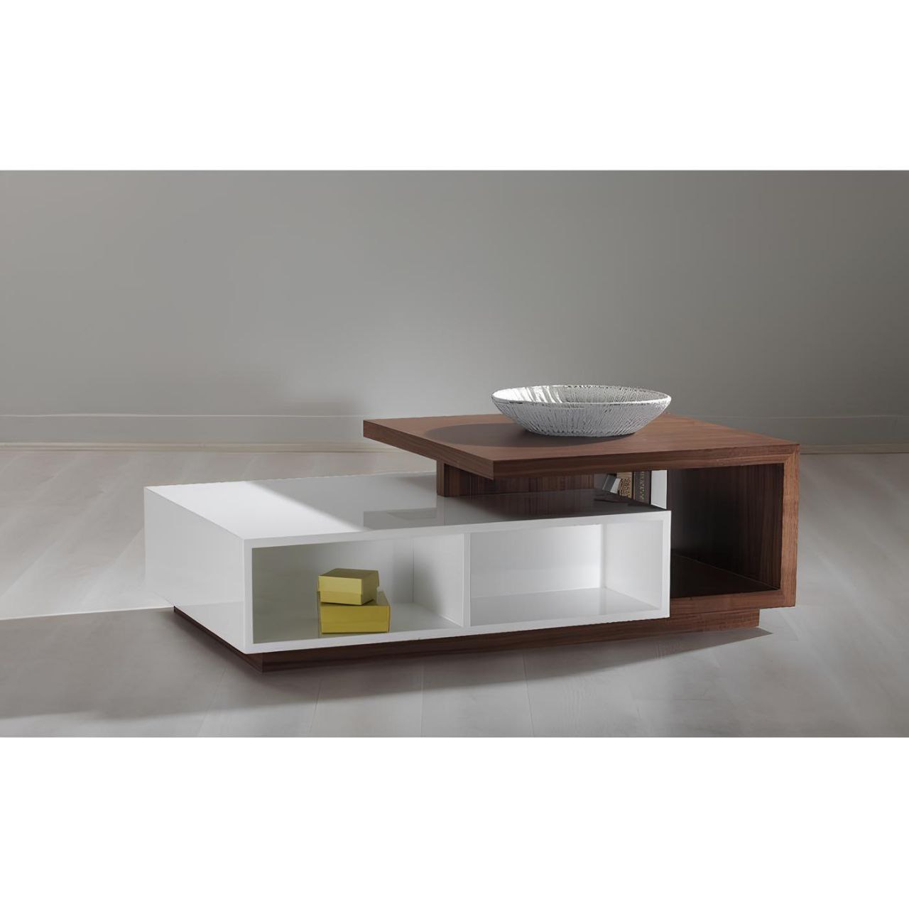 Table Unit White & Brown - 100 x 50 x 40 cm | TA31