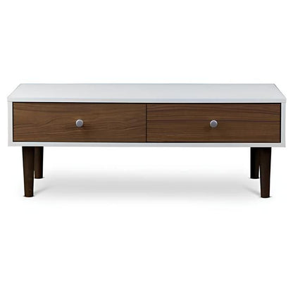 Table Unit White & Brown - 100 x 50 x 40 cm | TA29
