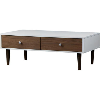 Table Unit White & Brown - 100 x 50 x 40 cm | TA29