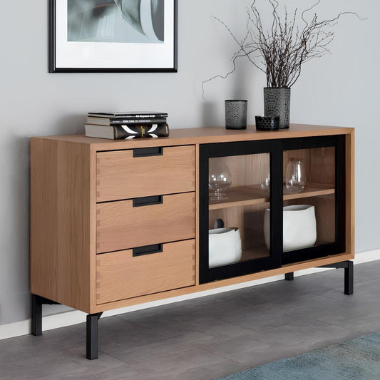 Buffet | Black & Wooden | 160 x 40 x 90 | BT14