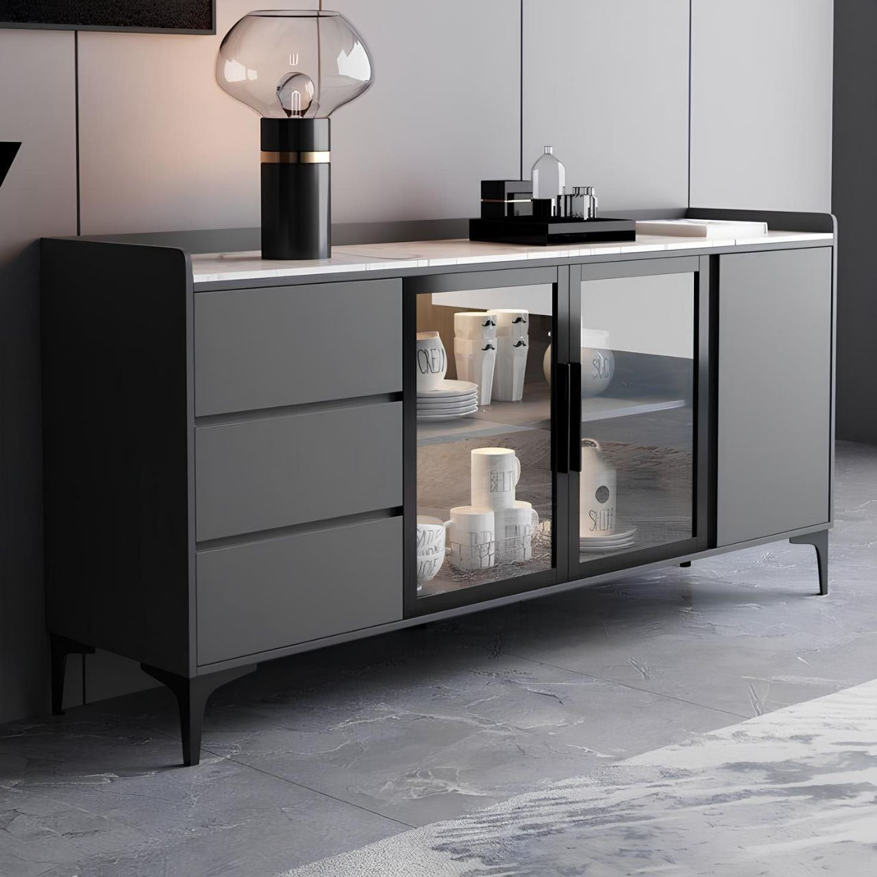 Buffet | Black | 180 x 40 x 90 | BT30