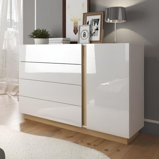 Buffet | White Acrylic & Wooden | 140 x 40 x 100 | BT2