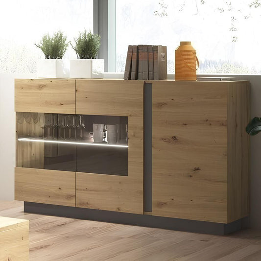 Buffet | Black & Wooden | 140 x 40 x 100 | BT9