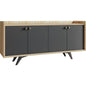 Buffet | Black & Wooden | 150 x 40 x 90 | BT41