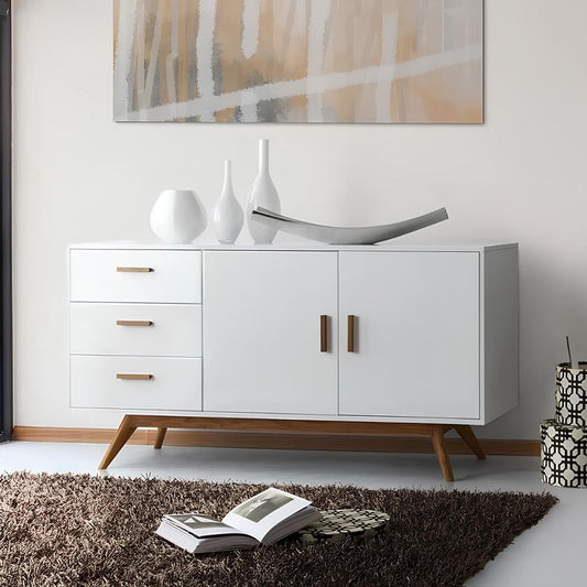 Buffet | White & Wooden | 140 x 40 x 90 | BT22