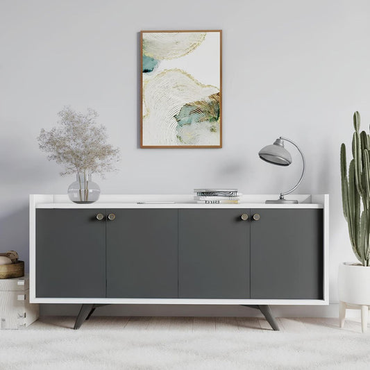 Buffet | White & Gray | 150 x 40 x 90 | BT18