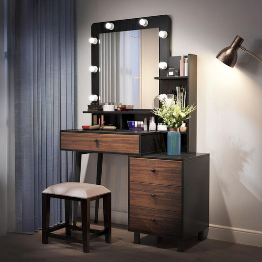 Dressing Table | Black & Brawn | 100 x 160 x 40 | DT 10