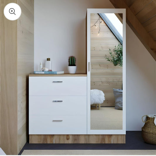 Dressing Table | White & Wooden | 100 x 160 x 40 | DT 1
