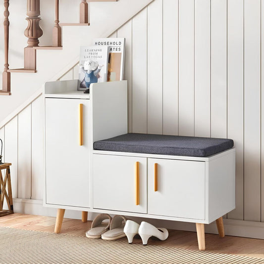 Shoe Closet |White & Gold  | 110 x 40 x 50 cm | SU88