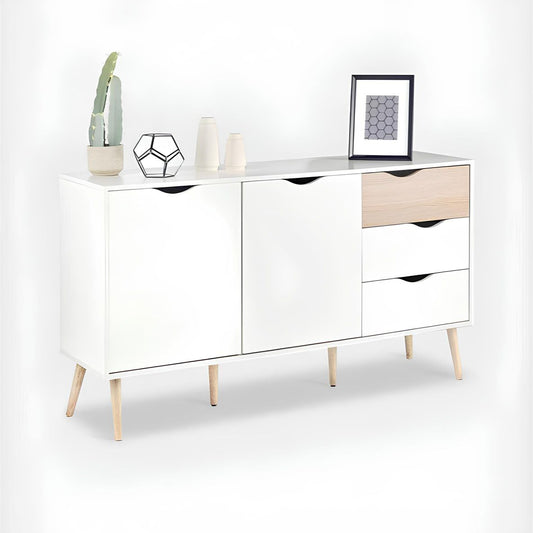 Buffet | White & Wooden | 120 x 40 x 90 | BT45
