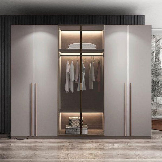 Wardrobe |Beige  | 220 x 50 x 240 cm | WD54