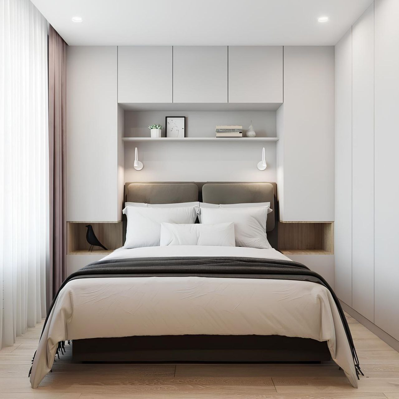Full Bedroom Set | White | 2 pieces  | BDR 4
