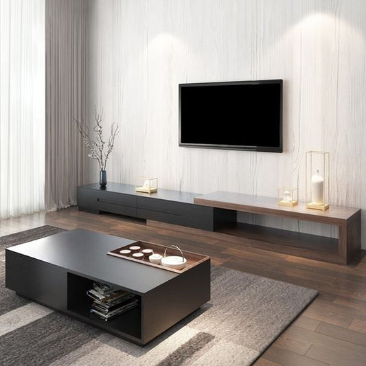 Living Room Set Black & Brown - 240 x 40 x 40 cm | SET1