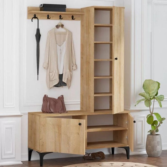Shoe Closet Wooden - 100 x 40 x 180 cm | SU84