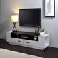 Tv Unit White & Black - 160 x 40 x 40 cm | TV99